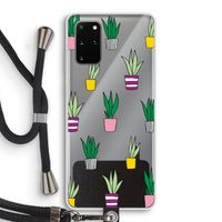 Sanseveria: Samsung Galaxy S20 Plus Transparant Hoesje met koord