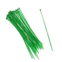 150x stuks Kabelbinders tie-wraps groen 10 cm