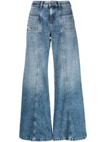Diesel D-Akii 09h95 low waist jeans met wijde pijpen - Blauw - thumbnail
