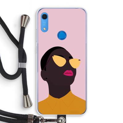 Yellow glasses: Huawei Y6s Transparant Hoesje met koord