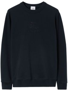 Burberry sweat à logo brodé - Bleu