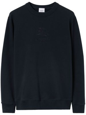 Burberry sweat à logo brodé - Bleu