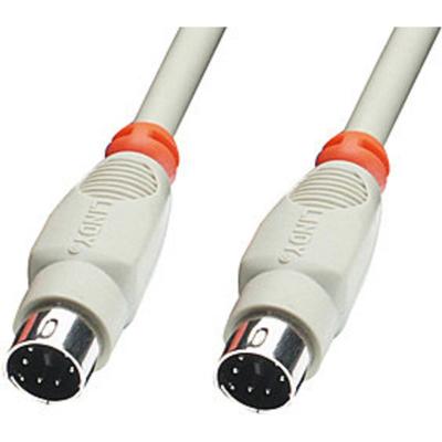 LINDY Toetsenbord/muis Adapter [1x PS/2-stekker - 1x PS/2-stekker] 5 m 5 m Grijs