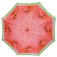 Parasol - watermeloen fruit - D180 cm - UV-bescherming - incl. draagtas