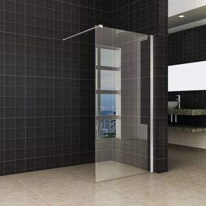 Douchewand Met RVS Profiel 90X200 cm 10 mm Nano Glas Aqua Splash