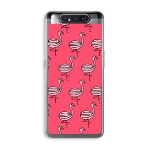 Flamingo: Samsung Galaxy A80 Transparant Hoesje