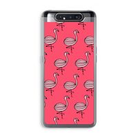 Flamingo: Samsung Galaxy A80 Transparant Hoesje