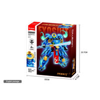 Sluban Warriors blauwe samoerai (m38-b1312)