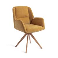 Jesper Home Draaibare Eetkamerstoel 'Myoko' Turn Peach, kleur El Dorado