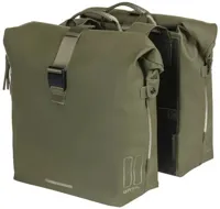 Dubbele fietstas Basil SoHo Nordlicht - 41 liter - mosgroen