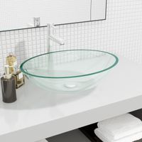 Wasbak 50x37x14 cm glas transparant - thumbnail