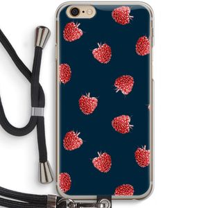 Framboosjes: iPhone 6 / 6S Transparant Hoesje met koord