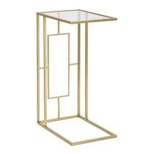 Mauro Ferretti Geometrische banktafel in goud metaal