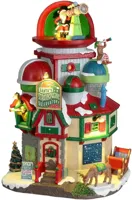 Lemax santa&apos;s stratospheric observatory verlicht kersthuisje Santa&apos;s Wonderland 2022