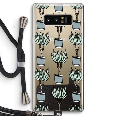 Boompje: Samsung Galaxy Note 8 Transparant Hoesje met koord