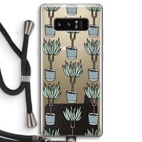 Boompje: Samsung Galaxy Note 8 Transparant Hoesje met koord