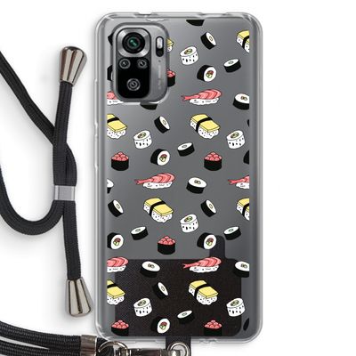 Sushi time: Xiaomi Redmi Note 10S Transparant Hoesje met koord
