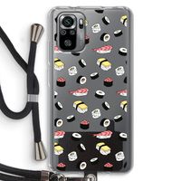 Sushi time: Xiaomi Redmi Note 10S Transparant Hoesje met koord