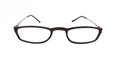 HIP Leesbril bruin/goud metaal - +3.0