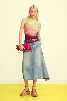 asymmetrische denimrok - BLUE - XS asymmetrische denimrok - BLUE - XS