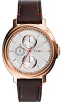 Horlogeband Fossil ES3594 Leder Bruin 18mm