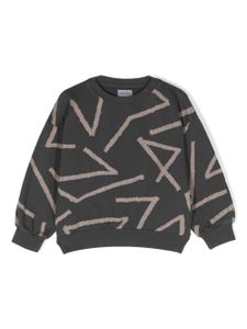 Bobo Choses sweat en coton biologique à imprimé géométrique - Gris