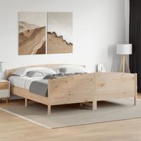 Bedframe zonder matras massief grenenhout 180x200 cm