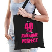 It took 40 years to become this awesome verjaardag cadeau tasje zwart voor dames