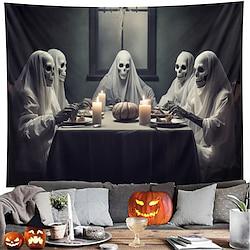 halloween decoraties spoken diner hangend tapijt kunst aan de muur groot tapijt muurschildering decor foto achtergrond deken gordijn thuis slaapkamer woonkamer decoratie pompoen spookhuis Lightinthebox