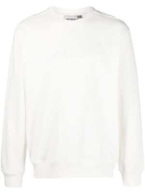 Carhartt WIP sweat en coton à logo brodé - Blanc