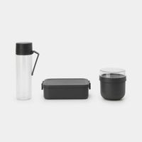 Brabantia Make & Take Ontbijt En Lunchset 3 Delig Dark Grey - thumbnail