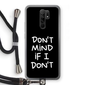 Don't Mind: Xiaomi Redmi 9 Transparant Hoesje met koord