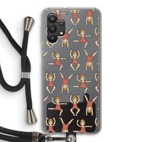 Gymboys: Samsung Galaxy A32 5G Transparant Hoesje met koord