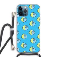 Visjes: iPhone 12 Pro Max Transparant Hoesje met koord