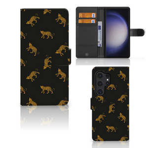 Telefoonhoesje met Pasjes voor Samsung Galaxy S24 Ultra Leopards