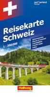 Wegenkaart - landkaart Neue Reisekarte Schweiz 1:200.000 - Zwitserland | Hallwag