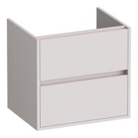 Brauer Adore - Onderkast - 60 cm - met 2 Softclose Lades Greeploos en 1 Sifon Uitsparing - Mat Zand