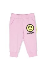 Barrow kids pantalon de jogging à logo imprimé - Rose - thumbnail