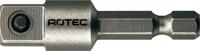 Rotec adapter e 6,3 x 50mm x 3/8"-4-kt. met stift - 820.00501 - 820.00501
