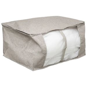 Opberghoes/beschermhoes voor dekbedden/kussens beige 60 x 45 x 30 cm   -