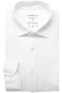 Marvelis Dynamic Flex Modern Fit Jersey shirt wit, Effen