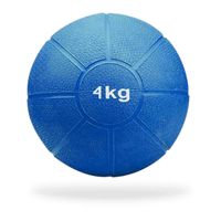 Matchu Sports Medicine ball 4kg - Blauw - Ø 21cm - Massief rubber - thumbnail