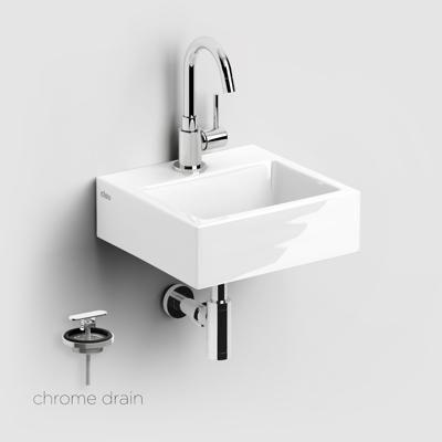 Fonteinset Clou Flush 1 Incl. Toebehoren 9x28 cm Glanzend Wit Clou