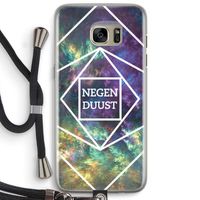 Negenduust ruimte: Samsung Galaxy S7 Edge Transparant Hoesje met koord