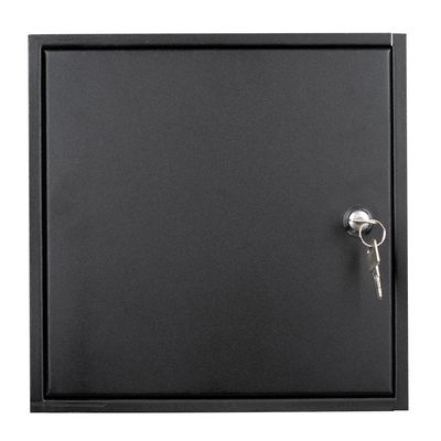 RVS brievenbus deur inbouw mat zwart