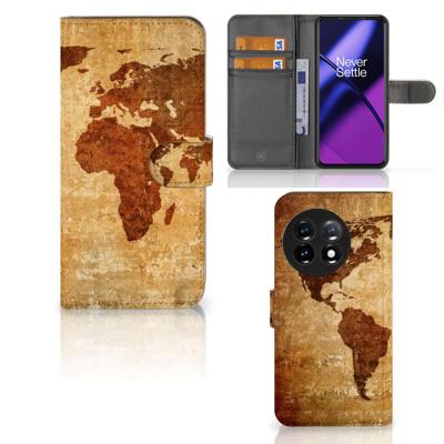 OnePlus 11 | Flip Cover | Wereldkaart