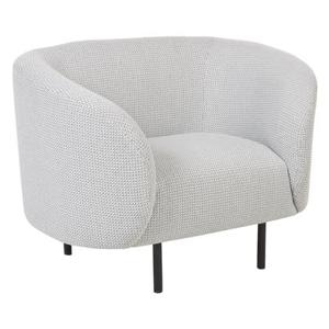 Beliani - LOEN - Fauteuil - Wit|Zwart - Polyester