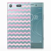 Sony Xperia XZ1 Compact | TPU bumper | Waves Roze