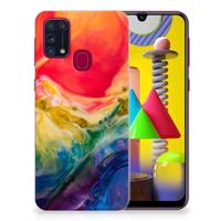 Smartphone hoesje Samsung Galaxy M31 Watercolor Dark