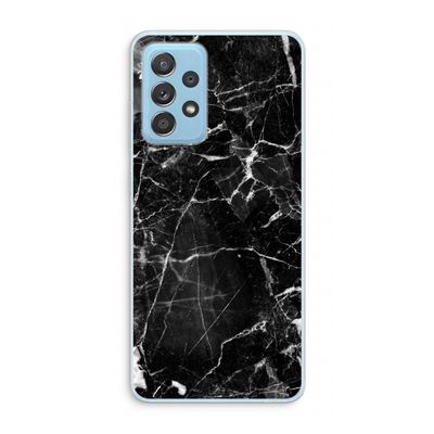 Zwart Marmer 2: Samsung Galaxy A73 Transparant Hoesje